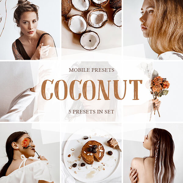 banner mobile presets coconut collection